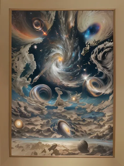 high resolution, best quality, masterpiece, very high image, quality, ultra-detailed, hyperrealistic, 3d, anime illustrations, Northern Renaissance style, the end of the universe, Precise, precise, detailed depiction, ((black hole))