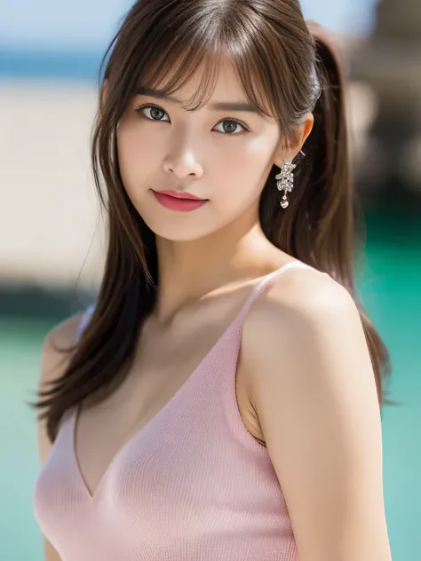 ((highest quality, 8K, masterpiece :1.3)), (realistic, Photoreal:1.4), sharp focus：1.2, 
Bright colors, professional level, shallow depth of field, 
20-year-old, (Half Japanese and half German woman), 1 person, A beautiful face with intelligence, 
Supple b...