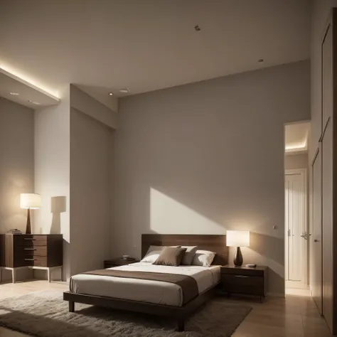 (Best quality:1.5), high quality, realistic, detailed, room, minimalism,  bedroommodern design, cinematic lighting,
