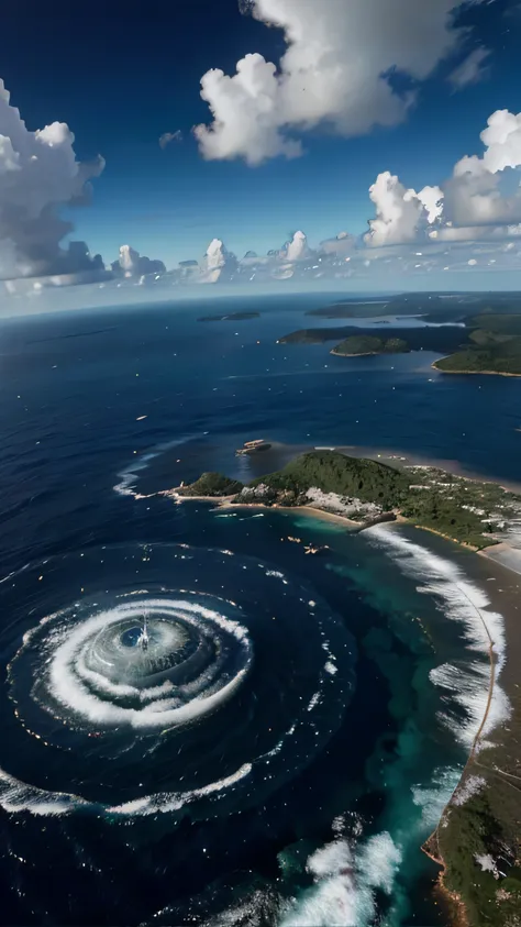 bermuda triangle vortex, 8k, high quality, super detail object