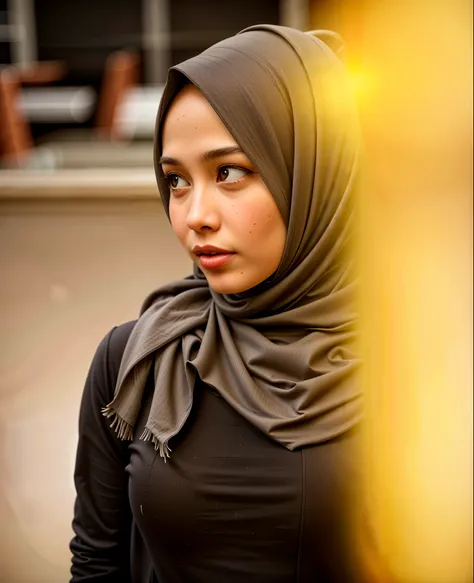 masterpiece, (ultra-high-definition portrait, vignet:1.4), Realistic, extremely detailed, CG unified, 8k, Clean lines, highly detailed, High-definition, raw color photos, Realistic portrait, Cinematic Light, Beautiful detailed, (1hijabgirl, indonesian:1.5)...