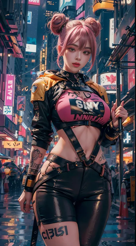 masterpiece, maximum quality, ultra high resolution, 8k, a girl,beauty,21years old,fair skin, extremely beautiful,strong gaze, alone,bust portrait,cyberpunk outfit, extremely detailed face, detailed eyes, mischievous smile, cheerful, realistic photo, total...