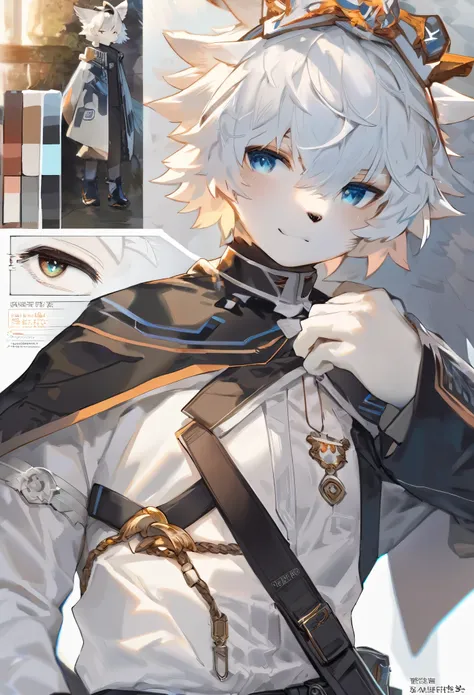 ((masterpiece)), (ultra detailed), (best quality), detailed background, (style of Arknights), (concept art, character sheet),absurdres(highly detailed beautiful face and eyes)perfect anatomy(angelic handsome boy, kemono, )(furry anthro),