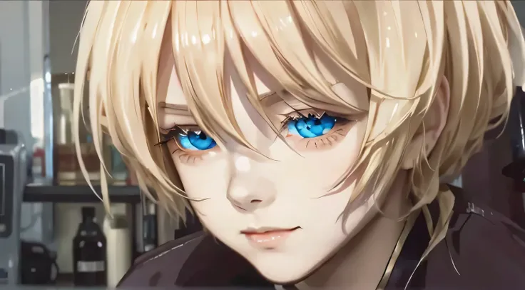 Alois trancy , blonde hair , blue eye