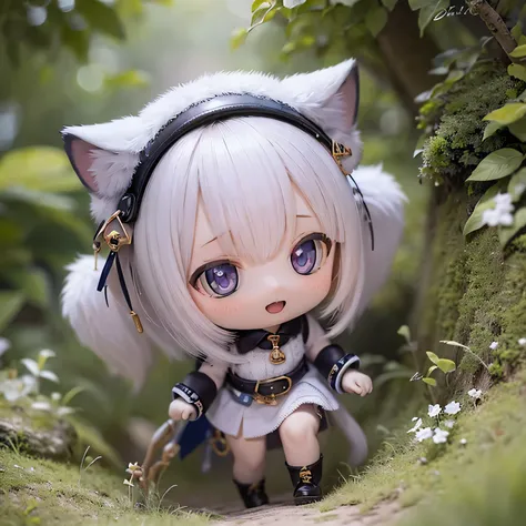 white tiger girls chibi run