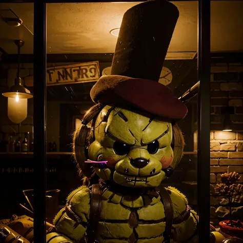 Springtrap cinco noites no freddy&#39;s, obra de