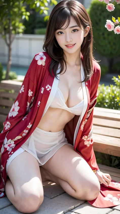 Best Quality, Masterpiece, High Resolution,detailed face,full body, 1girl,sexy, sexy kimono Costume, , Real People, (High Detail Skin: 1.4), SLR, Soft Light, High Quality, High Resolution, Background fantasy world, dynamic pose , flirty pose, smile , charm...