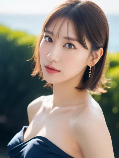 ((highest quality, 8K, masterpiece :1.3)), (realistic, Photoreal:1.4), sharp focus：1.2, 
Bright colors, professional level, shallow depth of field, 
20-year-old, 1 person, A beautiful face with intelligence, 
Supple body :1.3, model body shape:1.5, 頭w:1.4,...