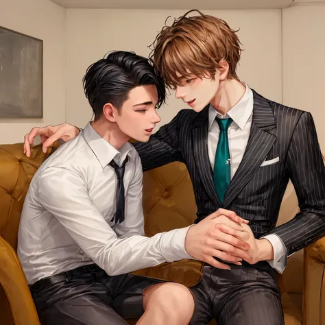 A young man practices homosexuality with another young man