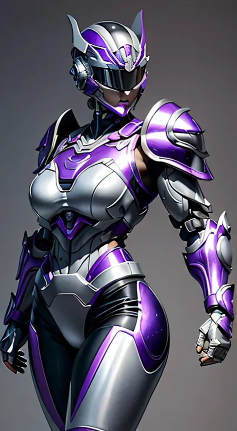 female robocop solo、bright outdoors、strong light source、8k, high quality, masterpiece, 最high quality、very detailed、armor that co...