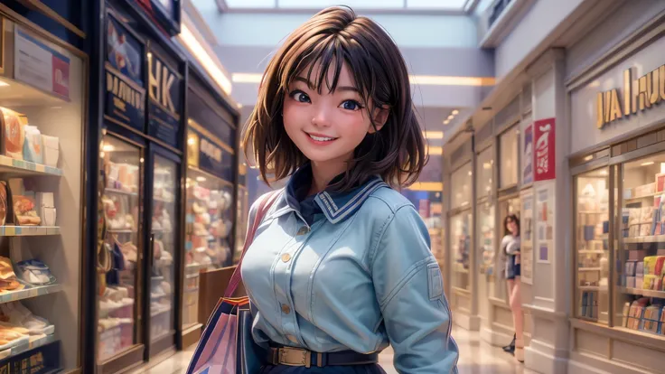 (best quality,4k,8k,highres,masterpiece:1.2),ultra-detailed, College Girl shopping in a mall, strutting her stuff, Smiling and laughing, Flirting with the viewer, HDR, 8k, absurdres, cinestill 800, sharp focus, add_detail:3 (solo woman) Grav_HoshinoY_JP
