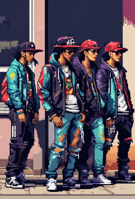 Pixel arte de gangs