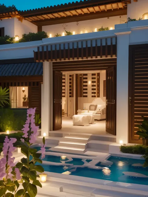 LUXURY, VILLA, MODERN good quality, good quality, good anatomy, no people, extra digits, few digits, road ahead, no water