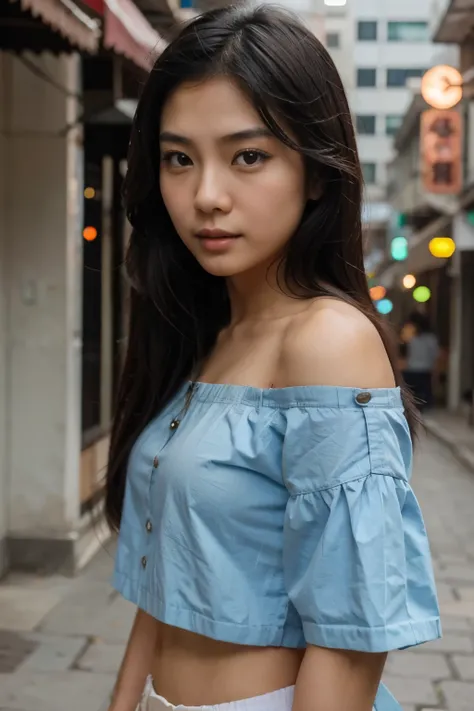 beautiful asian girl Make variations and different angles of very similar people and body size