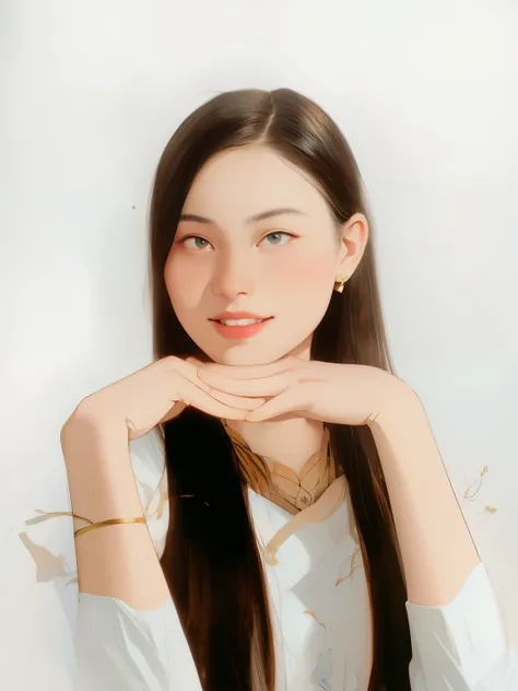 draw a decorative picture，beautiful teenage girl，There are a lot of pictures around.，（Decorative painting：1.6）Exquisite eyes，delicate face，with crown，delicate earrings，simple background，blooming flowers，A sea of flowers，（tangled，Datura，tangles，entangled）， ...