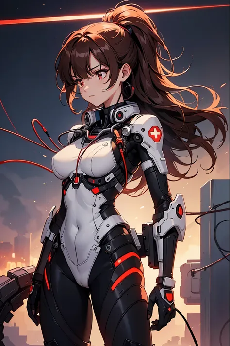 (masterpiece, top quality, best quality, official art, beautiful and aesthetic:1.2), (1 female combat medic), extreme detailed,c...