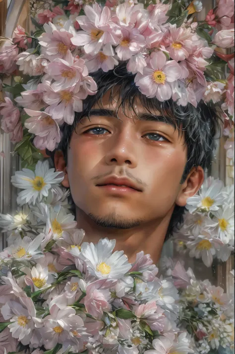 (masterpiece, top quality, best quality, official art, beautiful and aesthetic:1.2), boy, handsome, extreme detailed faces, handsome boy doing various activities during lenten season in the Philippines, colorful, highest detailed, (perfect face), shiny ski...