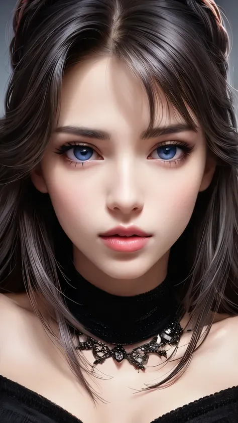 masterpiece, best quality, ultra-detailed, facing the camera head on, intricately detailed hyperdetailed, realistic, sharp features, highly detailed, sharp focus, perfect face, perfect face, perfect symmetrically perfect eyes, perfect full lips, flexible f...