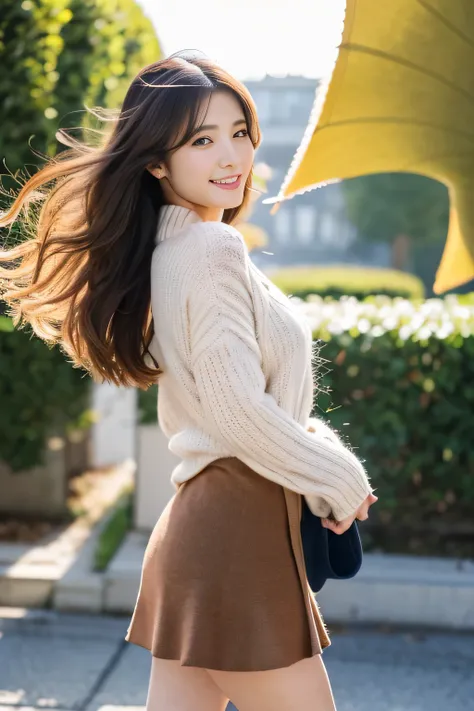 masterpiece, highest quality, Photoreal, Super detailed, finely, High resolution, 8k wallpaper, Professional, Advanced level of detail, ((20s posing cutely in the city:1.2)), slender Japanese woman,, detailed clavicle, Medium chest、perfect face, (Front fac...