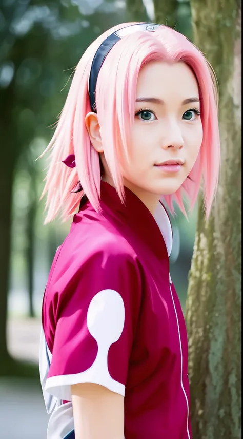 ((masterpiece, high quality)), haruno sakura, 1girl, pink hair