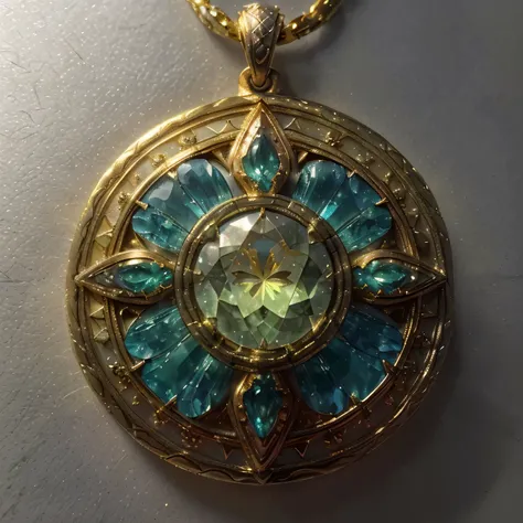 (best quality,4k,8k,highres,masterpiece:1.2),ultra-detailed,(realistic,photorealistic,photo-realistic:1.37),holy symbol,necklace,precious metal chain,golden cross pendant,elaborate engravings,sacred artifact,worn and weathered look,shimmering reflections,d...