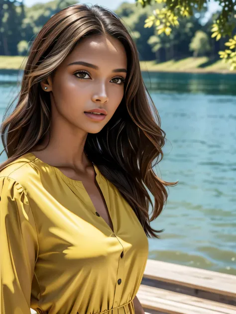 (masterpiece), (realistic), (highest quality), (8K), Super detailed, UHD, born, (1 female), beautiful young woman, young daniel nicolet:0.4, young Lais Ribeiro:0.2, young maya jama:0.4, big, beautiful brown eyes, Beautifully detailed and realistic brown al...