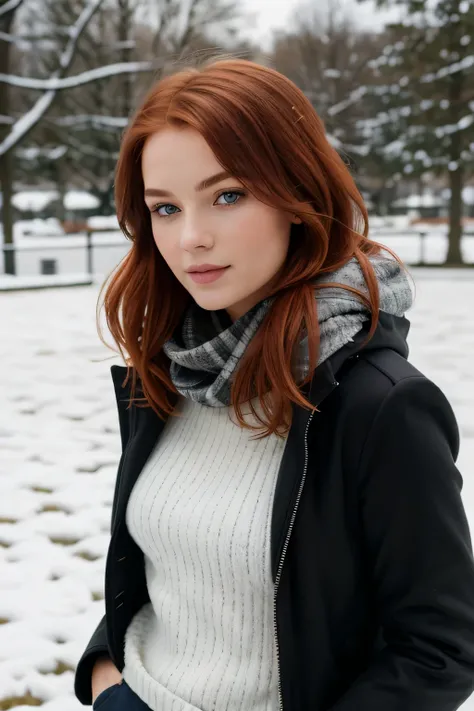 1 fille dans, 19 ans, seulement, Aesthetic work, rousse irlandaise, wavy red hair, cheveux roux mi-longs, yeux gris, yeux gris clair, quelques petites taches de rousseur, pale skin, Une tasse, pgros seins, E cup, corps des coureurs, (textured skin, pores d...