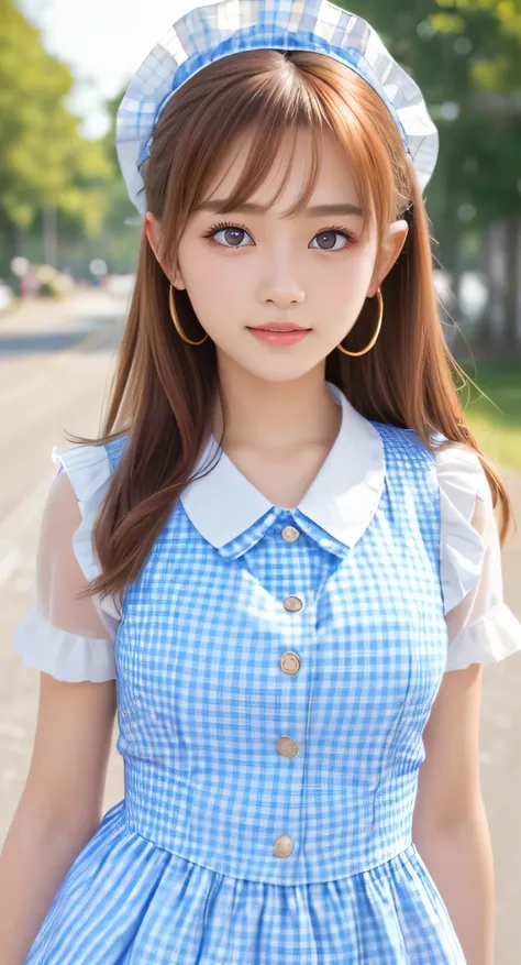 Angelic very beautiful cute young girl,
Beautiful detailed eyes, 
Detailed double eyelids,
(Soft Saturation: 1.3), 
(Fair skin: 1.3),v-line jaw,
(Large eyes:1.4),
Long straight brown hair, 
see-through bangs,(17 yo:1.3),
Sharp Focus,
beautiful detailed fac...