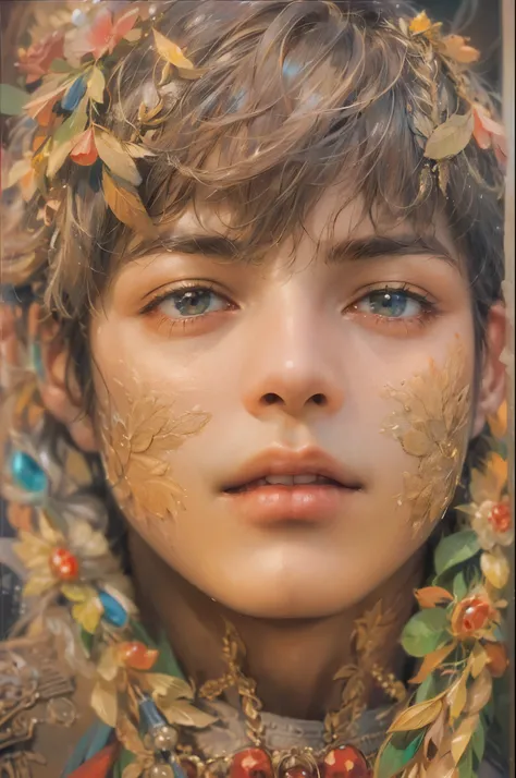 (masterpiece, top quality, best quality, official art, beautiful and aesthetic:1.2), boy, handsome, extreme detailed faces, (fractal art:1.3), colorful, highest detailed, (perfect face), shiny skin, HDR, cantarella, extremely detailed surroundings, 