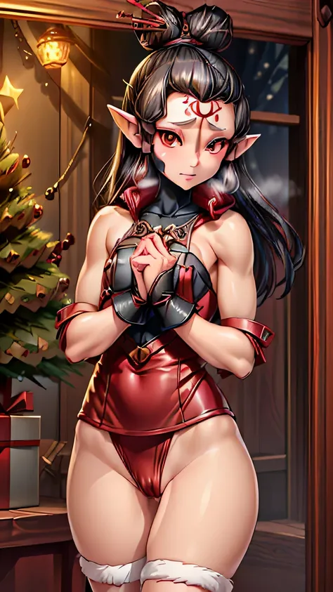 paya, cute elf ,girl, 1girl,(((little ,tiny little body,small))),(((6 years old))),((anime elf with extremely cute and beautiful black hair)),(((elf, elf ears))), (((flat chest))),((((black hair:1.35,ponytail braid hair,colored inner hair,ear breathing))))...