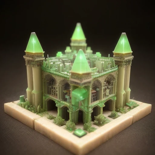 Imperial Green Jade，Gothic architecture，3598 lithium battery Mars realistic model, (original photo, best quality, masterpiece:1.4),Steampunk Cyberpunk 6820 Isometric City,(CyberpunkLithium Star light:1.3), Lithium Star (related to land),(in a Isometric:1.3...