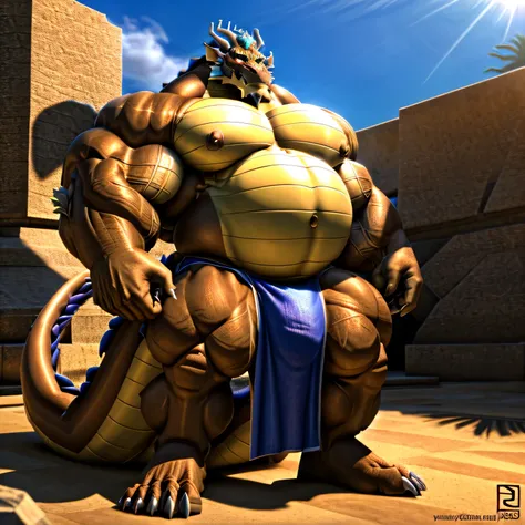 shendu, eastern dragon king, male dragon, eastern dragon,hefty body,  with very big muscles, hulking, huge, colossal body,  extremely strong, big abdominal muscles, hefty musclegut, pecs, Strong and robust musclegut , prominent muscle abs, sharp claws, leg...