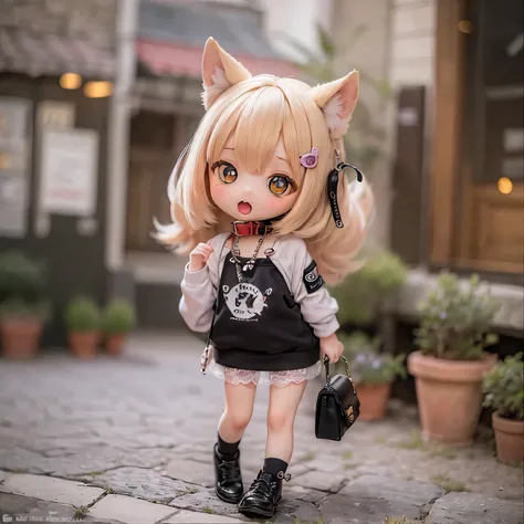 shiba inu girls chibi Walking on a leash