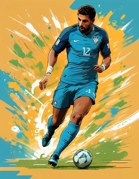 Vector Art ，vector art，Siqueira&#39;s work is dynamic，Works well with images surrounding athletes and sporting events。