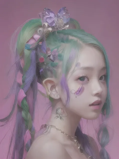 live-action、Realistic、A young girl standing in the grass、The age is６age、１６K、naked、Small breasts、completely naked、twin tails、bright purple hair、blue eyes、Purple Hair、elf ears、clavicle、young girl、completely naked、naked、young girl、Braid、ponytail、nipple、Ethnic...