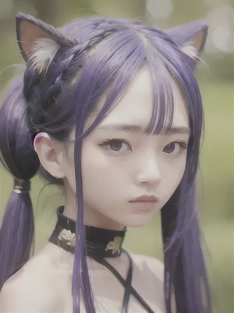 live-action、Realistic、A young girl standing in the grass、The age is６age、１６K、naked、Small breasts、completely naked、twin tails、bright purple hair、blue eyes、Purple Hair、elf ears、clavicle、young girl、completely naked、naked、young girl、Braid、ponytail、nipple、Ethnic...