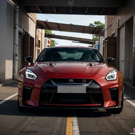 Nissan gtr fazendo drift 