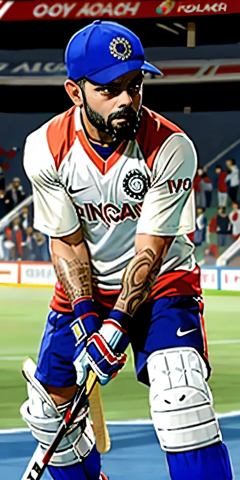  Virat kohli play ing hockey