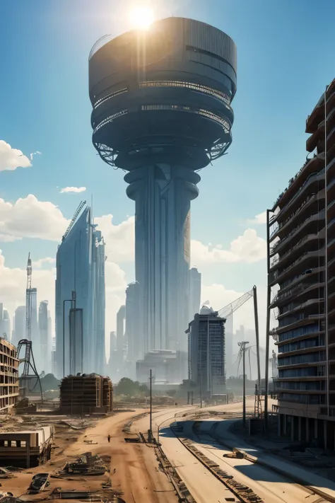 In the aftermath of the destructive war, humans worked tirelessly to rebuild their homes with the aid of advanced alien technology. The ruined buildings were replaced with sleek, modern structures that bore testament to the resilience of the human spirit. ...