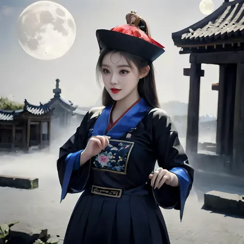 there is a woman in a traditional korean dress posing for a picture, hanfu, palace ， a girl in hanfu, lunar themed attire, with acient chinese clothes, chinese costume, traditional chinese clothing, traditional geisha clothing, wearing ancient chinese clot...