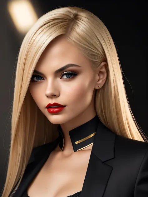 portrait of woman (jessejane_v1:1.0), blonde hair, ((high quality、high resolution、​masterpiece、sharp focus、photographrealistic、r...