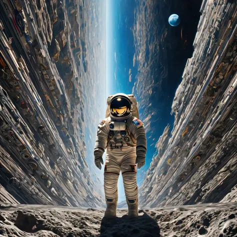 (monolith)、(astronaut)、 uhd, masterpiece, anatomically correct,afterimage that grabs the light、award winning, best quality, high...