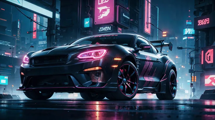 cyberpunk style, neon car, fashion design, centered, approaching perfection, highly detailed, smooth, sharp focus, illustration, approaching perfection, intricate details, ultra-high definition, 8k resolution