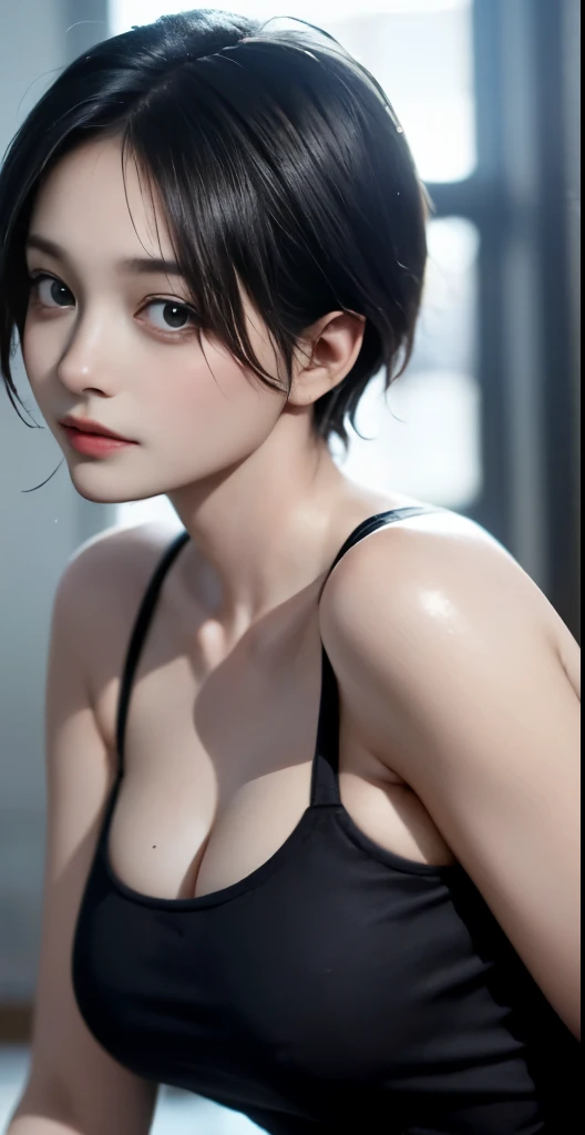 Cinematic lighting、(key light：Front diagonal 45 degrees, fill light、Backlight、shadow、blue and orange color palette), accurate human body、detailed person、Correct five-finger、RAW photo、 4K - ultra-vivid、highest quality, masterpiece, ultra high resolution, (r...