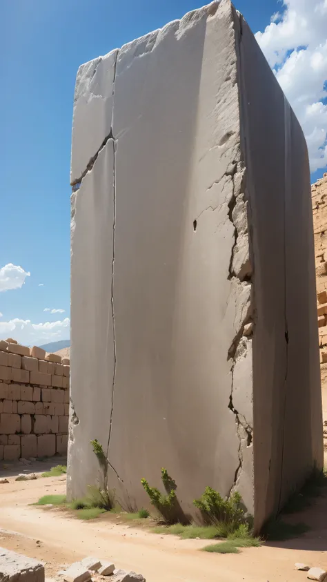 giant rectangular stone, lebanon, no people, 8k, high quality