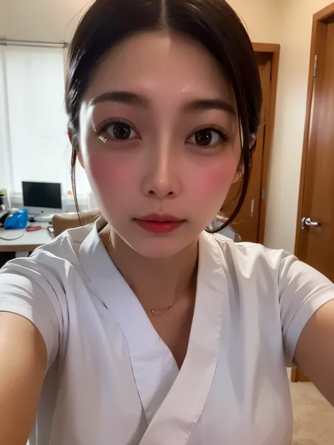 At the hospital，white nurse uniform，cross-eyed，huge tit，sob ，very exciting，suffocate，I can not breathe，climax，climax，bloodshot facial skin，The increase in heart rate has almost disappeared.， Take out，frown，blush，trembling