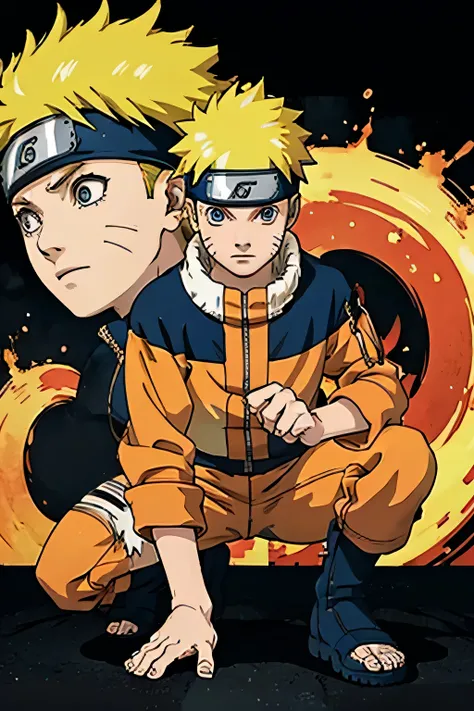 create image of the anime character uzumaki Naruto