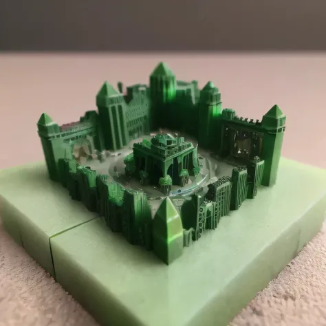 Imperial Green Jade，Gothic architecture，3598 lithium battery Mars realistic model, (original photo, best quality, masterpiece:1.4),Steampunk Cyberpunk 6820 Isometric City,(CyberpunkLithium Star light:1.3), Lithium Star (related to land),(in a Isometric:1.3...