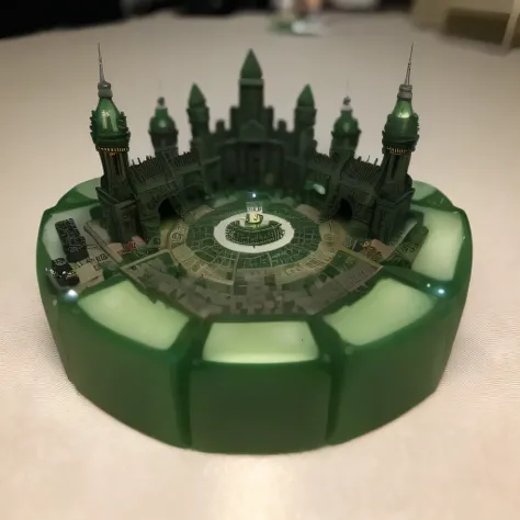 Imperial Green Jade，Gothic architecture，3598 lithium battery Mars realistic model, (original photo, best quality, masterpiece:1.4),Steampunk Cyberpunk 6820 Isometric City,(CyberpunkLithium Star light:1.3), Lithium Star (related to land),(in a Isometric:1.3...