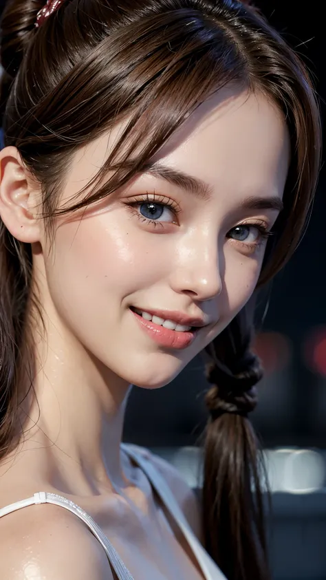 cute 26 year old,1 girl,slim face ,8K,Super realistic image quality,dynamic shadow,sparkling eyes,((Clear black eyes))clear pale blue eyes,movie theater lighting,((dark back alley)),((City lights)),night,Darkness of the city,suit, ((face close up:1.4)),((A...